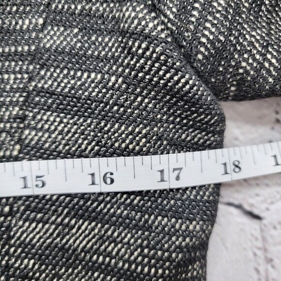 Vince Boucle Black White Leather Contrast Full Zip Jacket NWT Size 8 - Picture 12 of 13